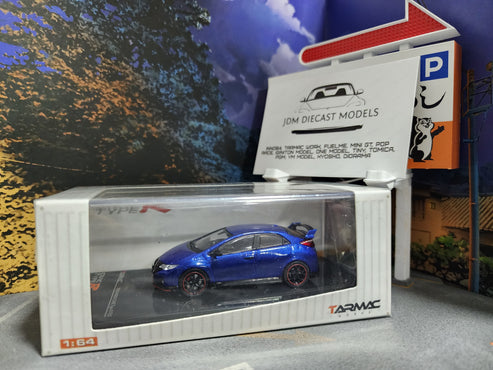 Tarmac Works Honda Civic Type-R FK2 2016 Brilliant Sporty Blue Metalli ...