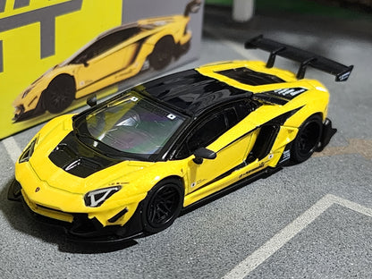 Mini GT LB★WORKS Lamborghini Aventador Limited Edition Yellow 2023 Hong Kong Toycar Salon Exclusive MGT00587
