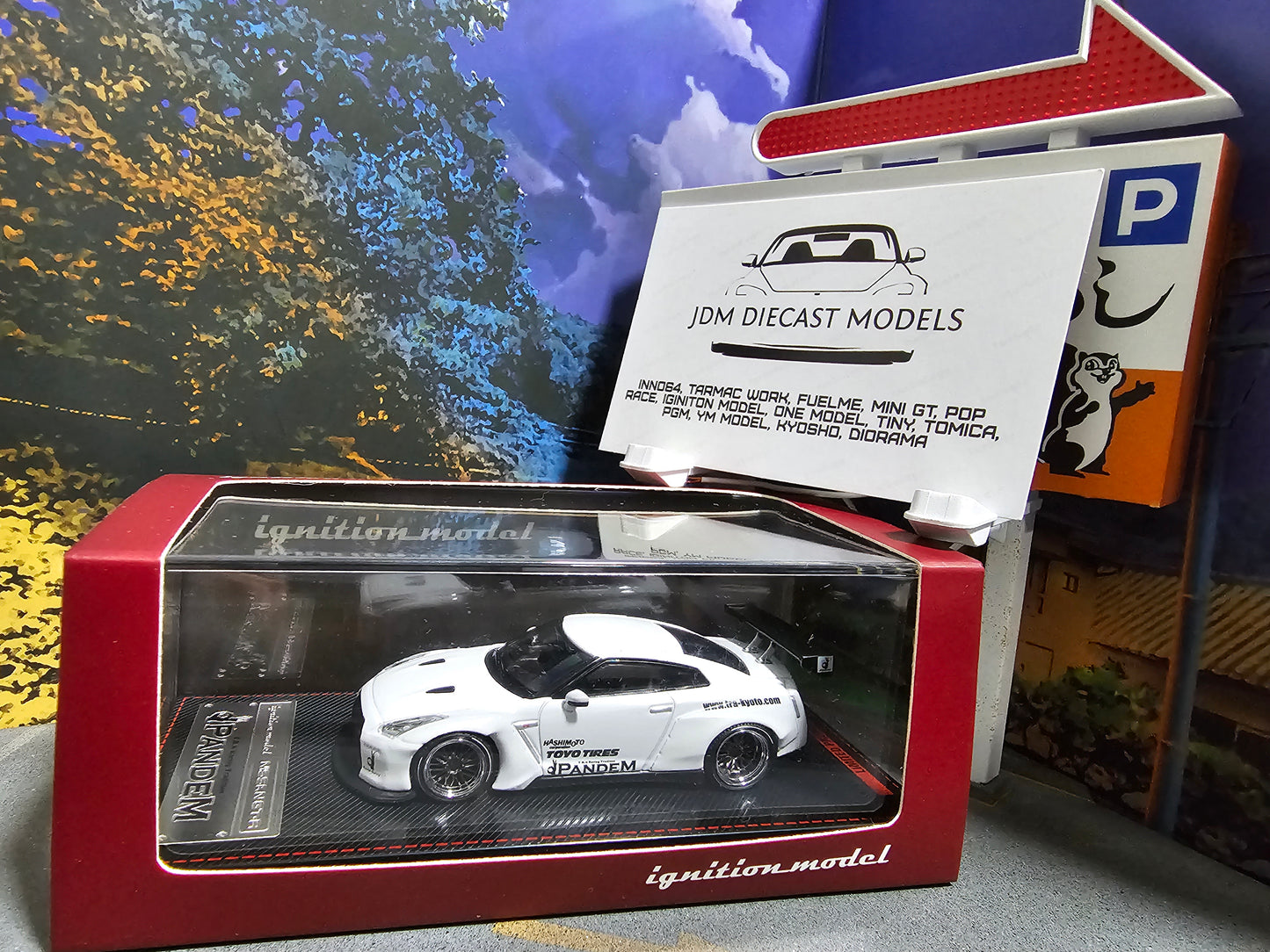 Ignition Model Nissan Skyline Pandem R35 GT-R White IG1745