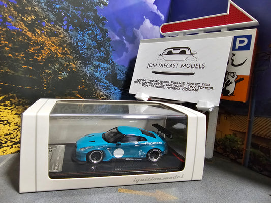 Ignition Model Nissan Skyline Pandem R35 GT-R Turquoise Blue IG1401