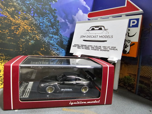 Ignition Model Nissan Skyline Pandem R35 GT-R Gun Metallic IG1397
