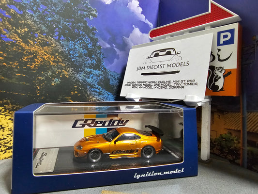 Ignition Models Toyota Supra JZA80 RZ Orange Metallic GReddy Ver. IG2238