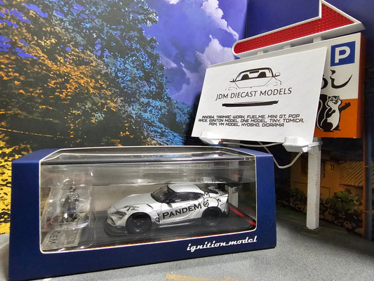 Ignition Model PANDEM Supra (A90) Silver With Mr. Miura IG2338