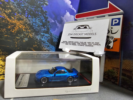 Ignition Model Rocket Bunny RX-7 (FD3S) Blue Metallic IG1408