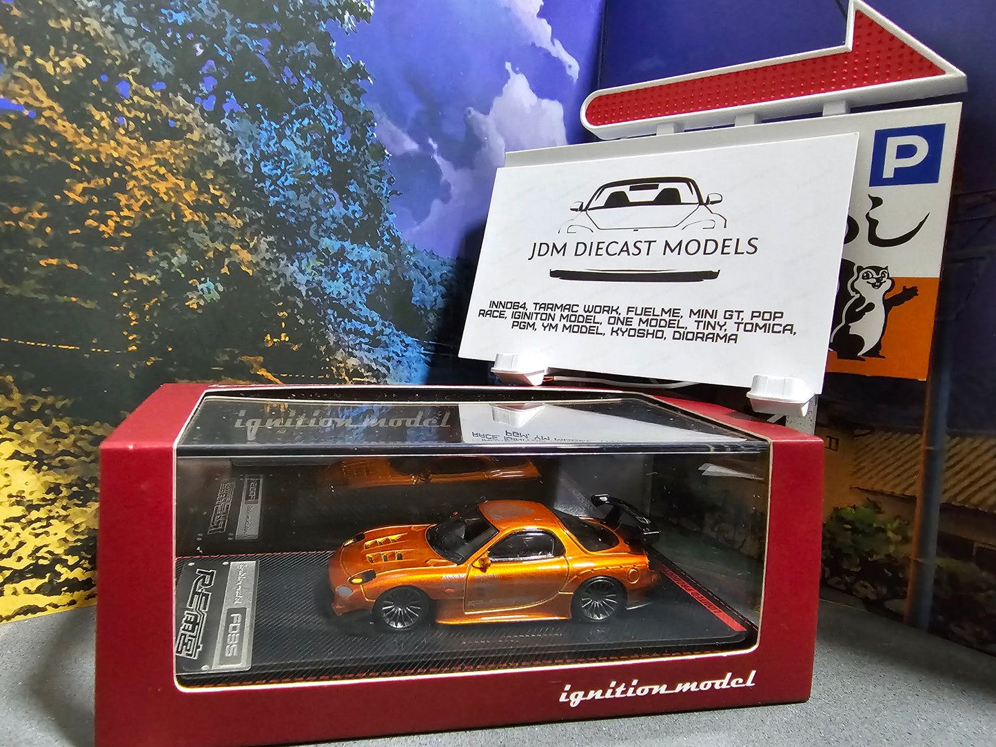 Ignition Models Mazda RX-7 (FD3S) Amemiya Metallic Orange IG1950