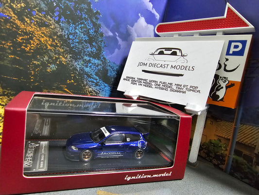 Ignition Model PANDEM Honda CIVIC (EG6) Blue Metallic IG1412