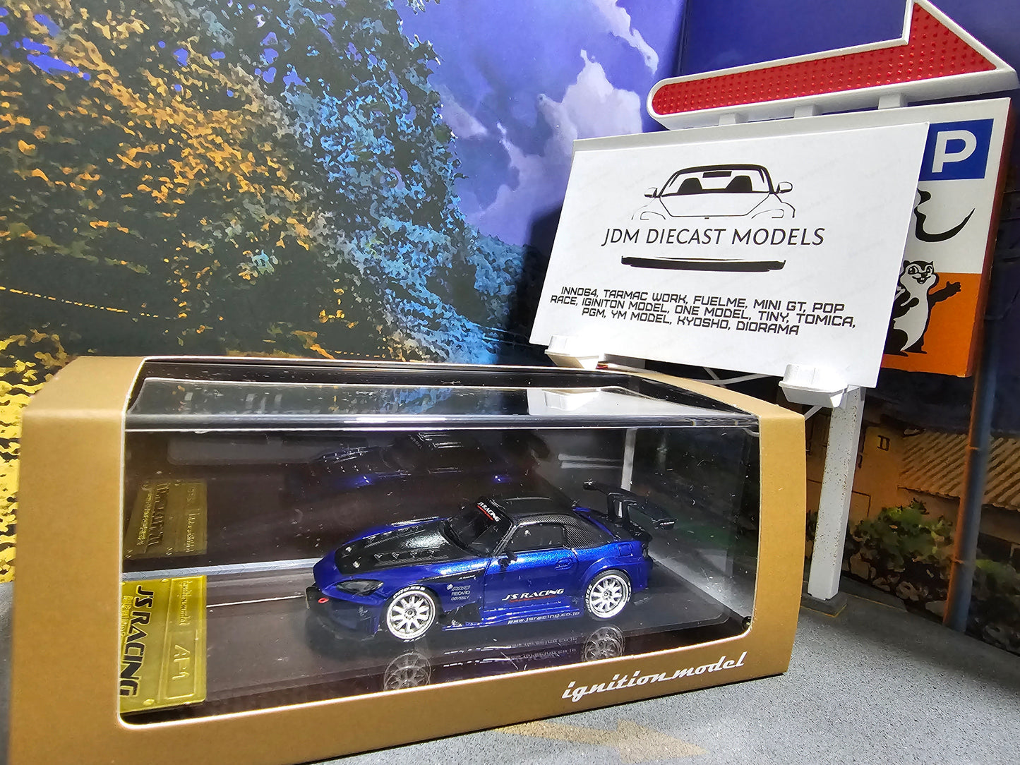 Ignition Model J'S RACING Honda S2000 (AP1) Blue Metallic IG2561