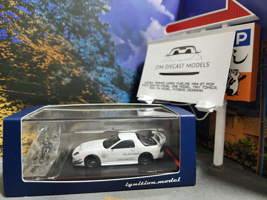 Ignition Models Mazda RX-7 (FC3S) Amemiya White with Figure IG2500