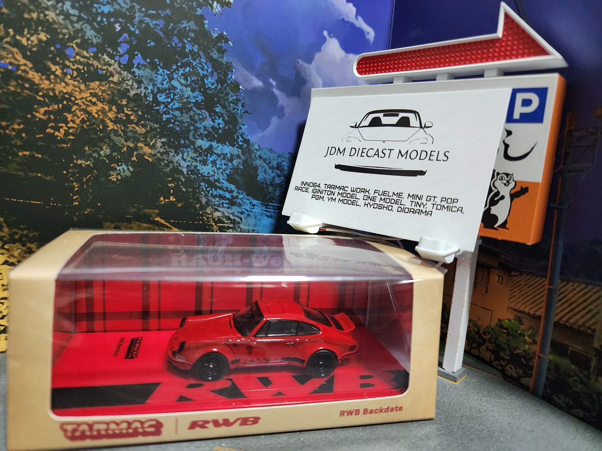 Tarmac Works RWB Backdate Red – JDM Diecast Models