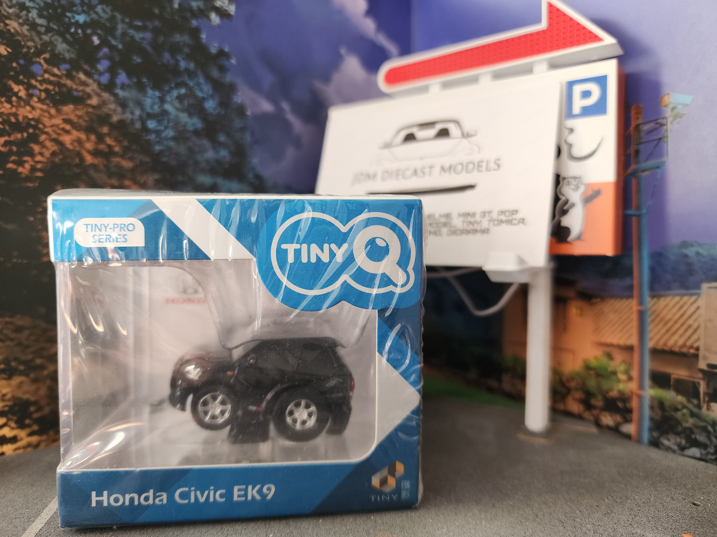TinyQ Honda Civic EK9 Pull Back Black TinyQ-02a