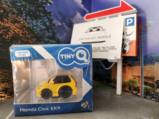 TinyQ Honda Civic EK9 Pull Back Yellow TinyQ-02d