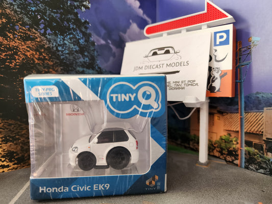 TinyQ Honda Civic EK9 Pull Back White TinyQ-02c