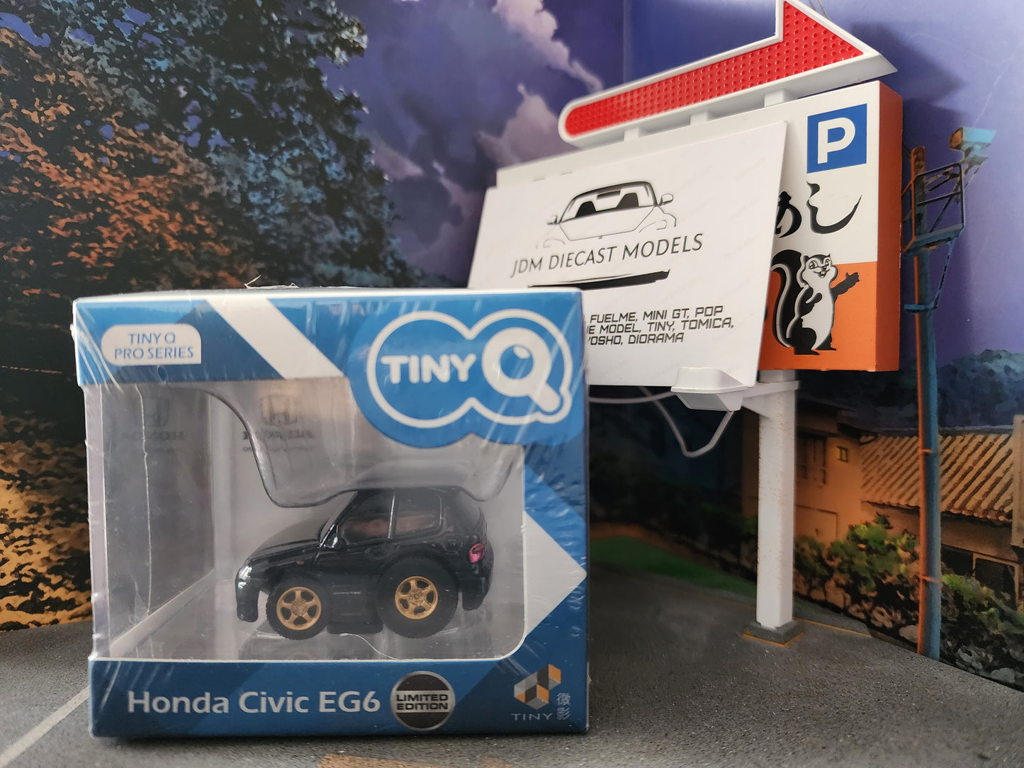 TinyQ Honda Civic EG6 Pull Back Black TinyQ-01e