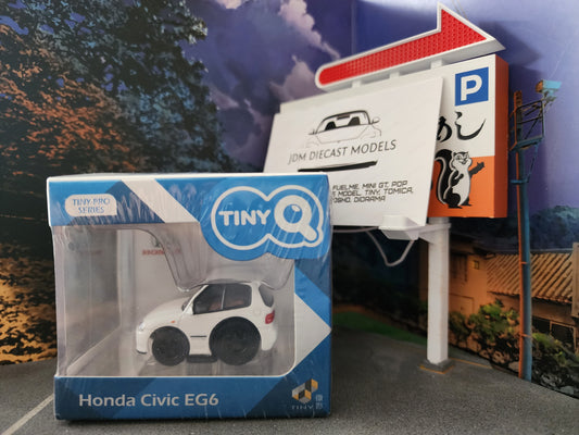 TinyQ Honda Civic EG6 Pull Back White TinyQ-01c