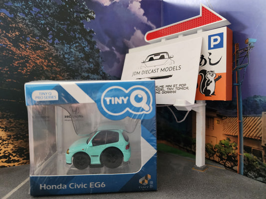 TinyQ Honda Civic EG6 Pull Back Teal TinyQ-01-S3