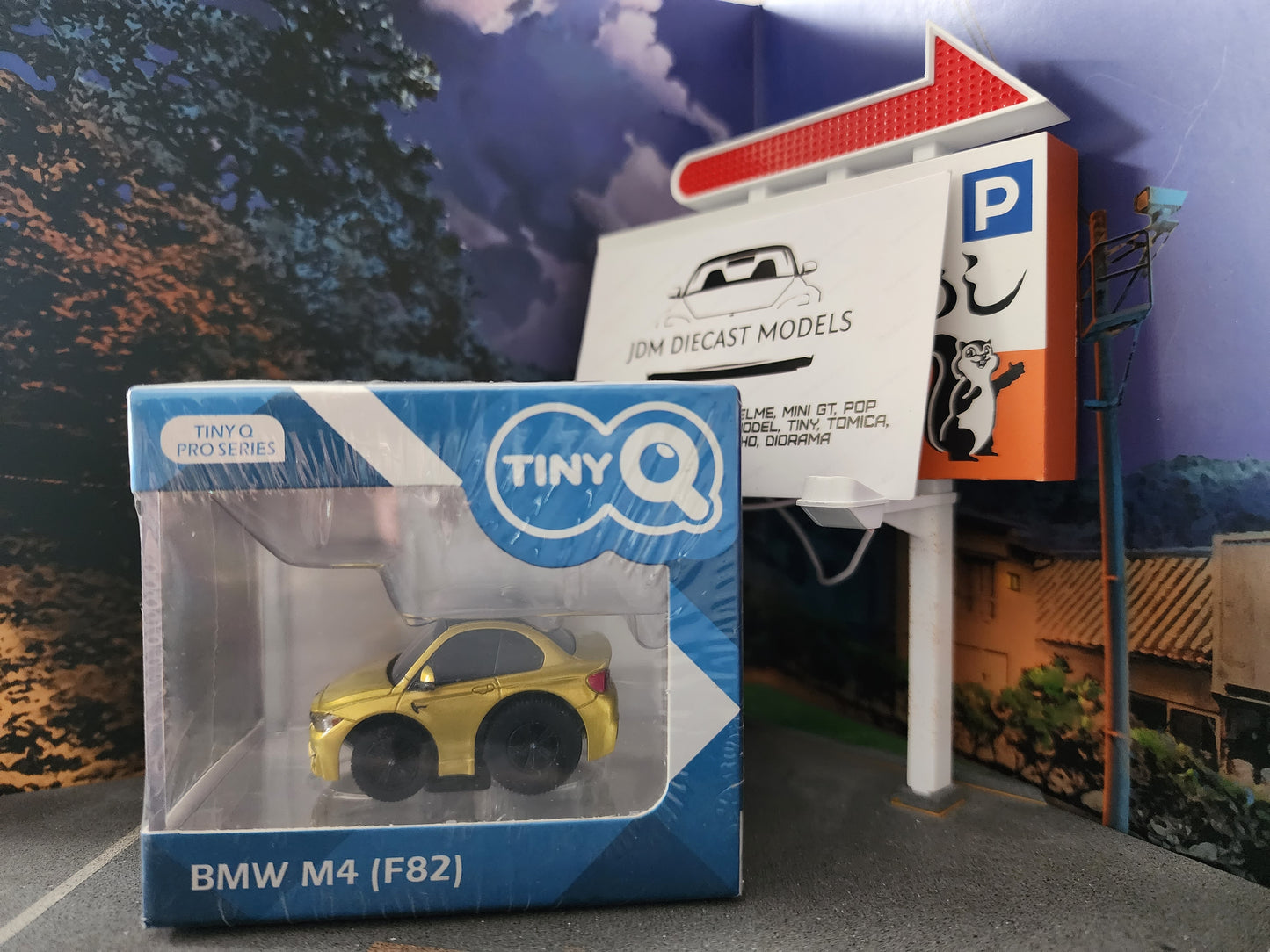 TinyQ BMW M4 (F82) Pull Back Austin Yellow Metallic TinyQ-15c