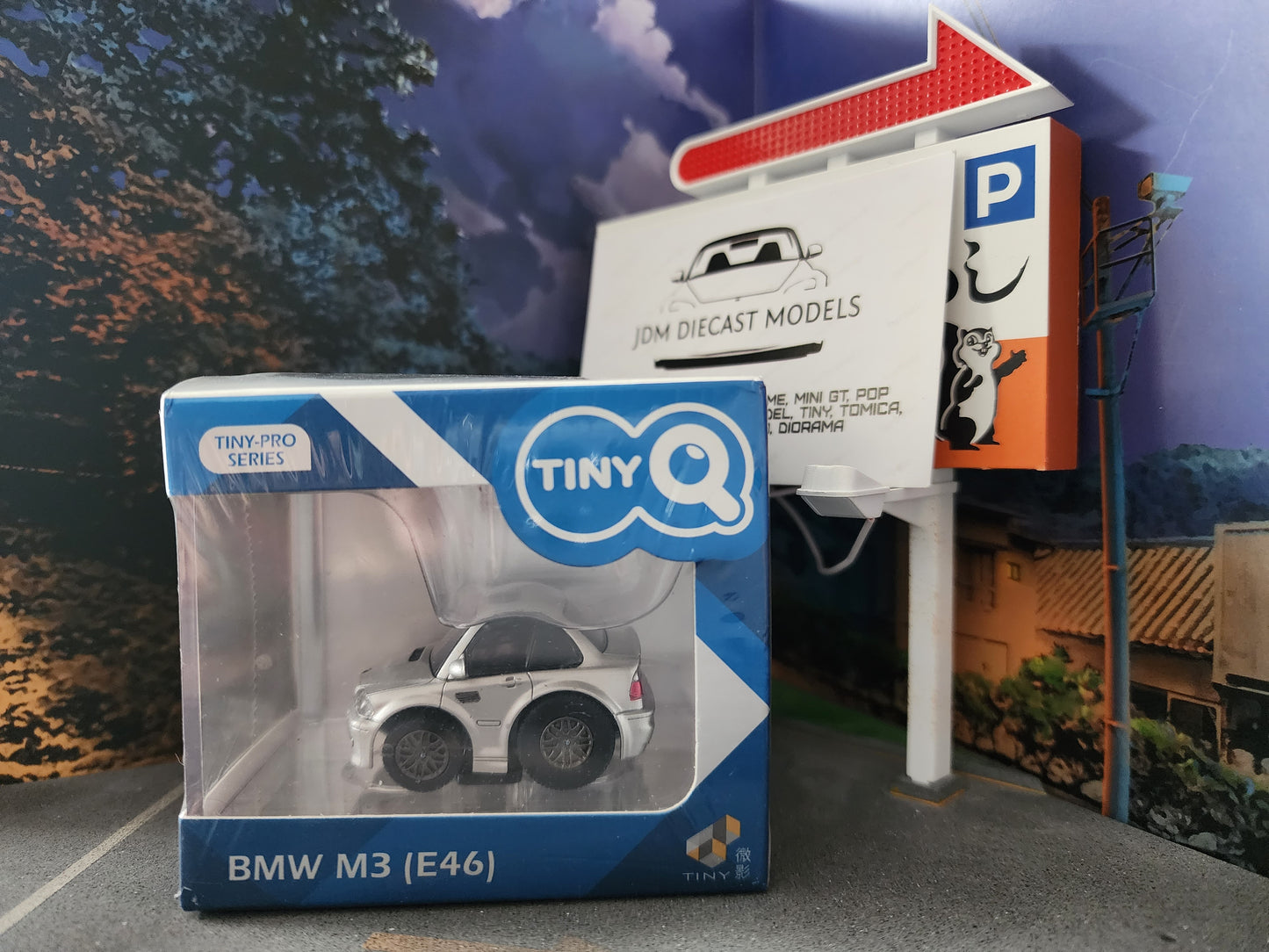 TinyQ BMW M3 (E46) Pull Back Titanium Silver TinyQ-05a