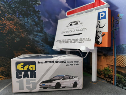 Era Car 1/64 Honda Integra Type-R DC2 Racing White carbon hood
