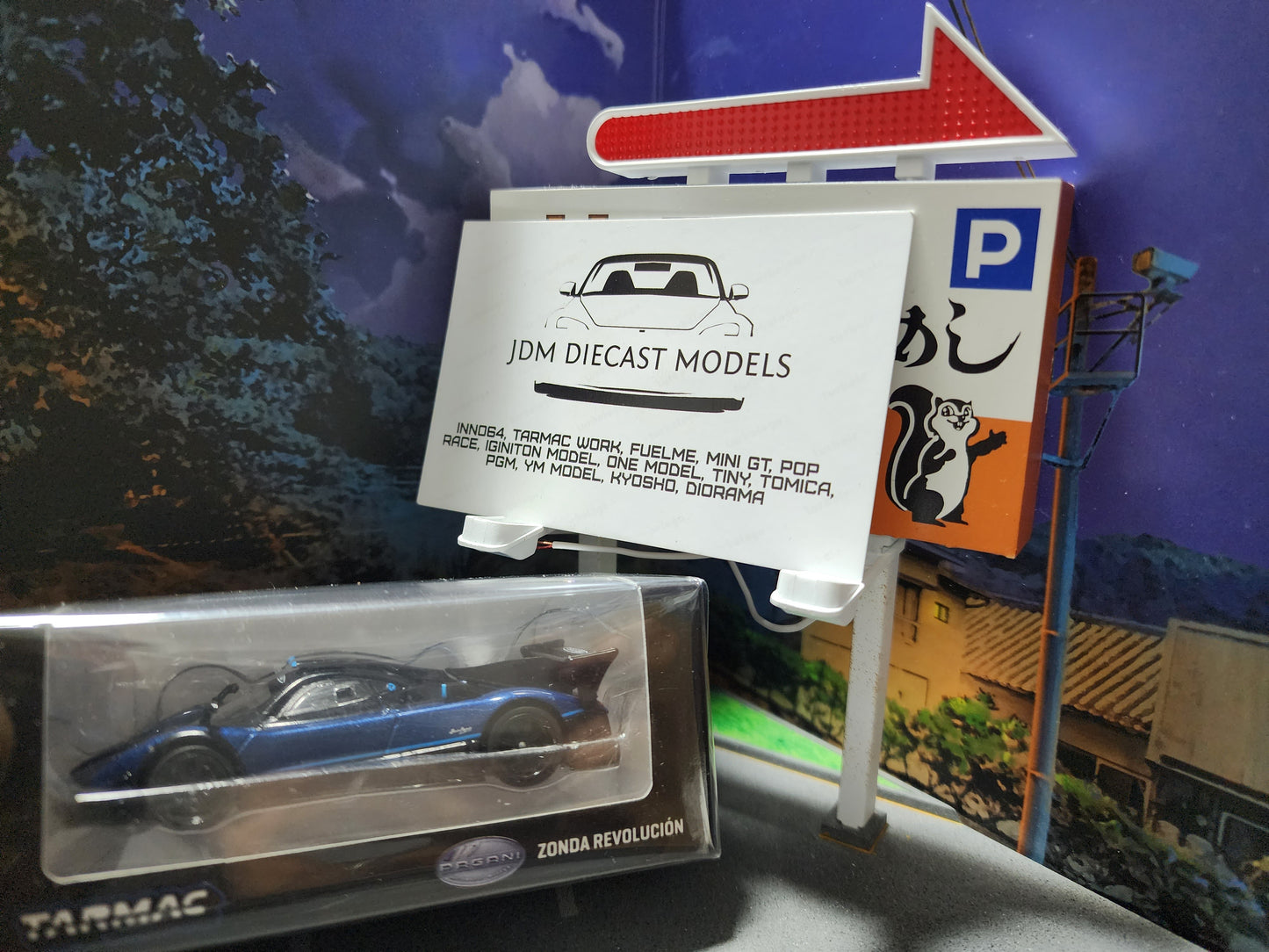 Tarmac Works Pagani Zonda Revolucion Blue Metallic T64G-TL016-BL