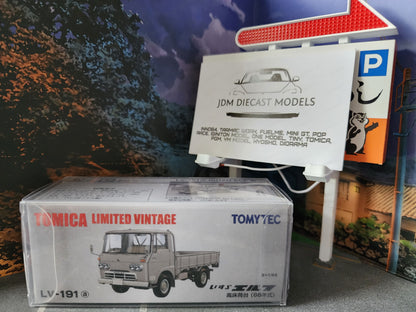 Tomica Limited Vintage LV-N191a Isuzu Elf 1966 High Loading Platform Ash Gray