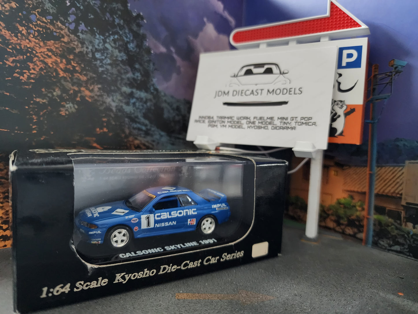 Kyosho Beads Collection Nissan Skyline R32 Calsonic GT-R 1991
