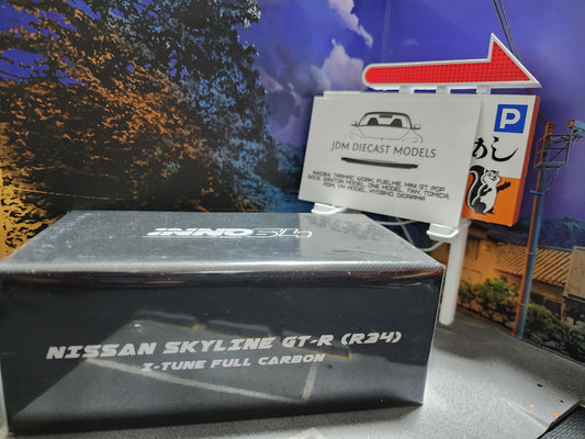 Inno64 Nissan Skyline GT-R R34 Z-Tune Full Carbon 2023 Malaysia Diecast Expo Event Edition IN64-R34ZT-MDX23