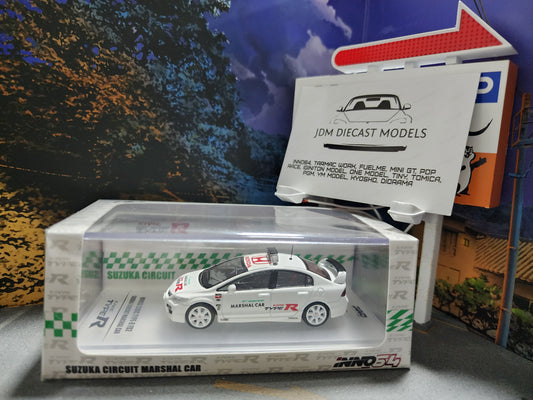 Inno64 Honda Civic Type-R FD2 Suzuka Circuit Marshal Car IN64-FD2-SMC