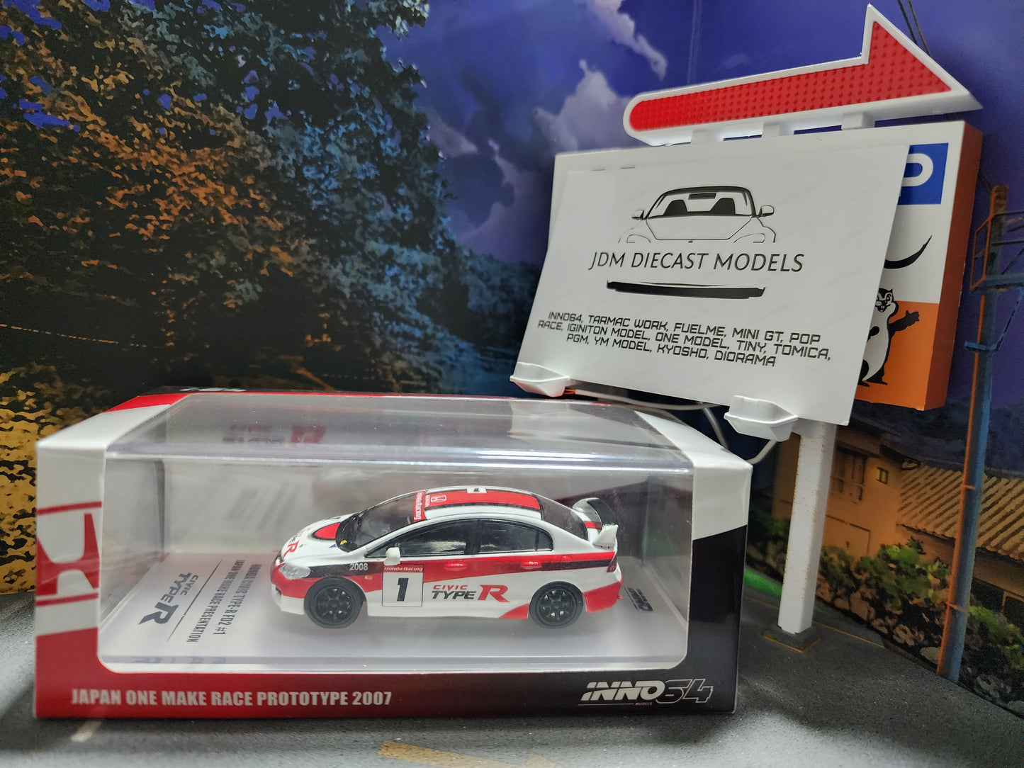 Inno64 Honda Civic Type-R FD2 #1 Japan One Make Race Prototype IN64-FD2-TR
