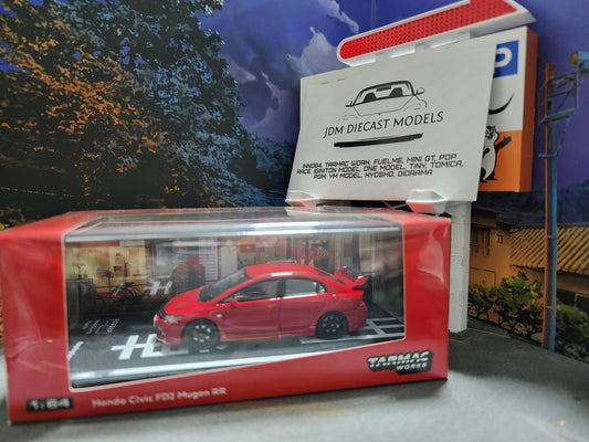 Tarmac Works Honda Civic Type-R FD2 Mugen RR Red Hong Kong Exclusive Model