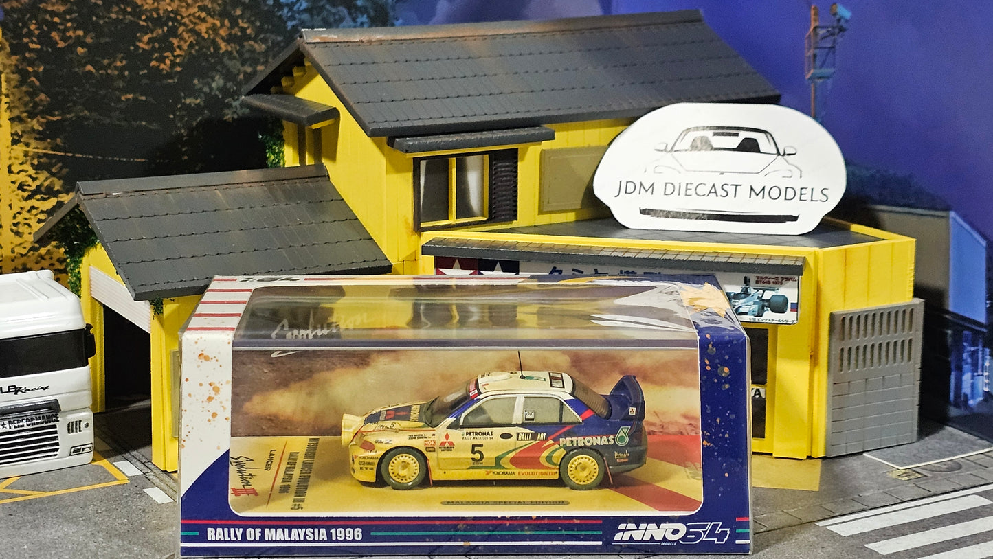 Inno64 Mitsubishi Lancer Evolution III Rally of Malaysia 1996 with Mud Effect IN64-EVO3-MR96ME