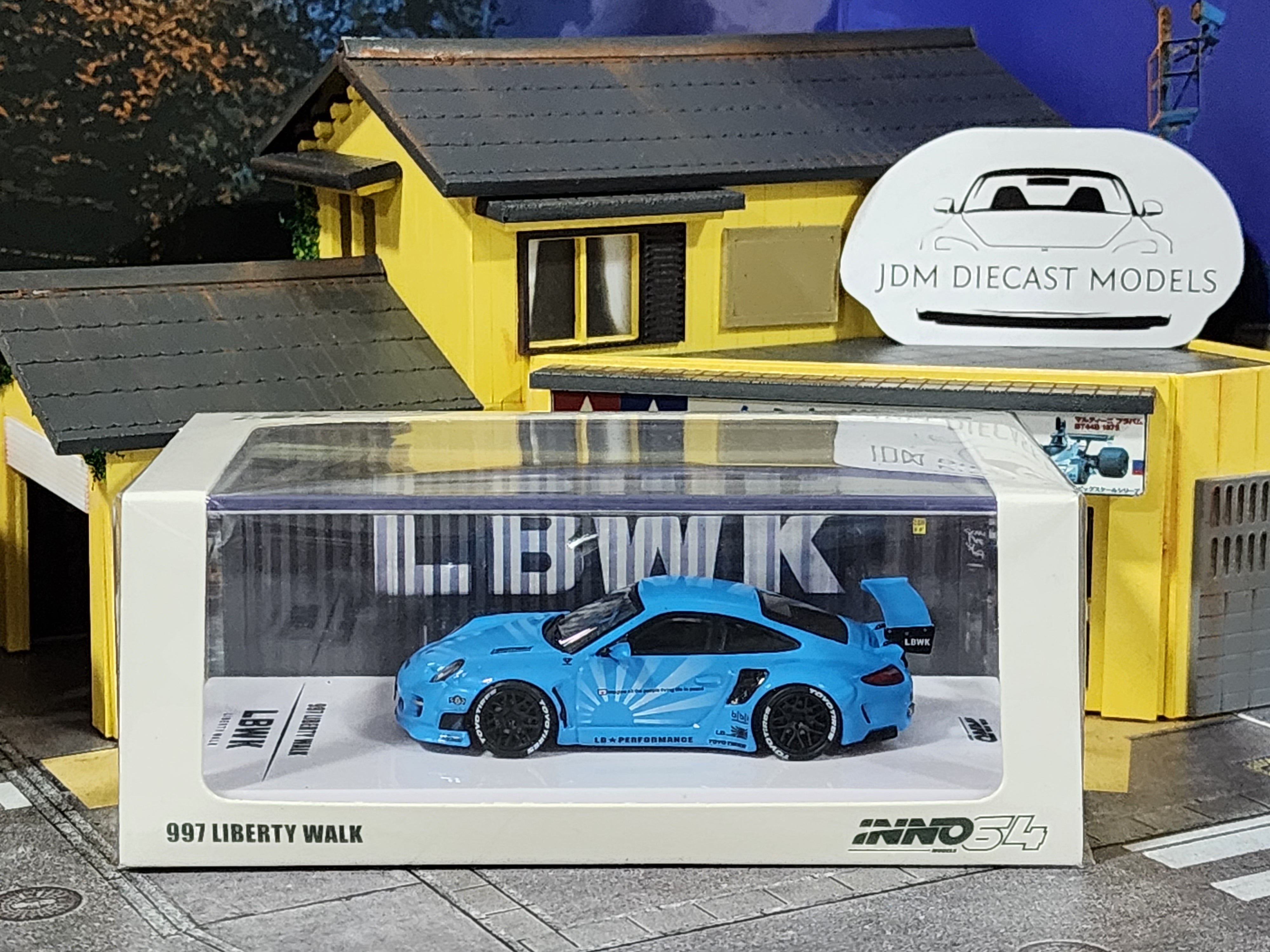INNO64 997 Liberty Walk Baby Blue LBWK IN64-997LB-BBL – JDM Diecast Models