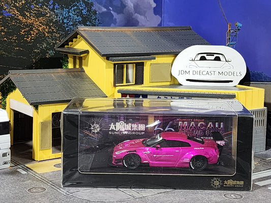 MCE Skyline GT-R R35 Shocking Pink SunCity Group Macau Exclusive Resin