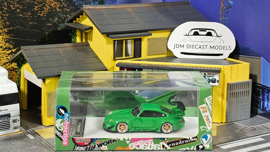 Timothy & Pierre Porsche 993 RWB Green Limited Edition Resin