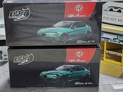 BBR Models Alfa Romeo Giulia Set of 2: GTA & GTAm Verde Montreal