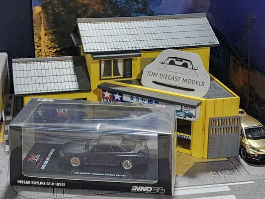 Inno64 1/64 Nissan Skyline GTR R32 Matt Black Limited Edition IN64-R32-MB
