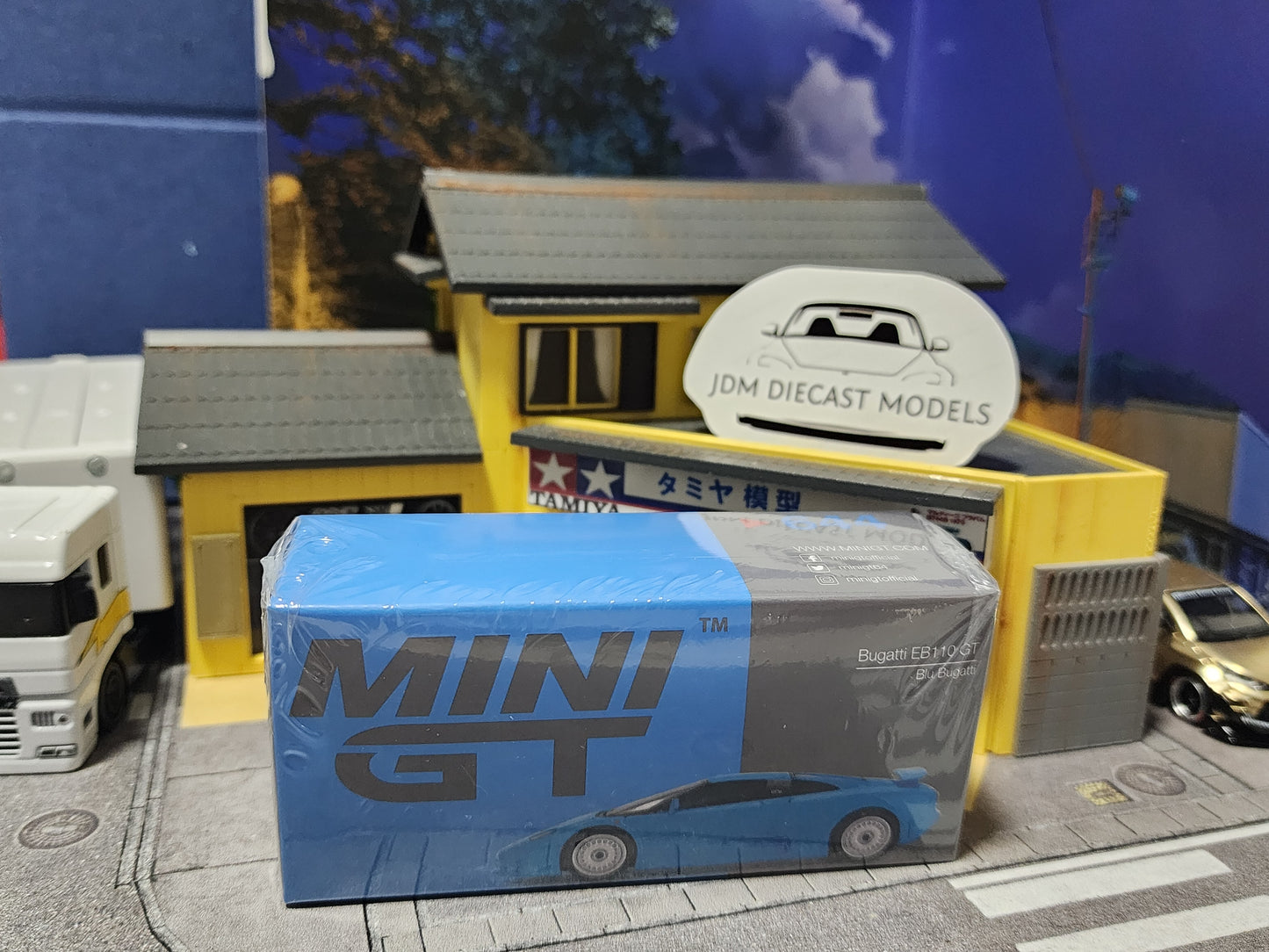 MiniGT Bugatti EB110 GT Blu Bugatti MGT00644-L