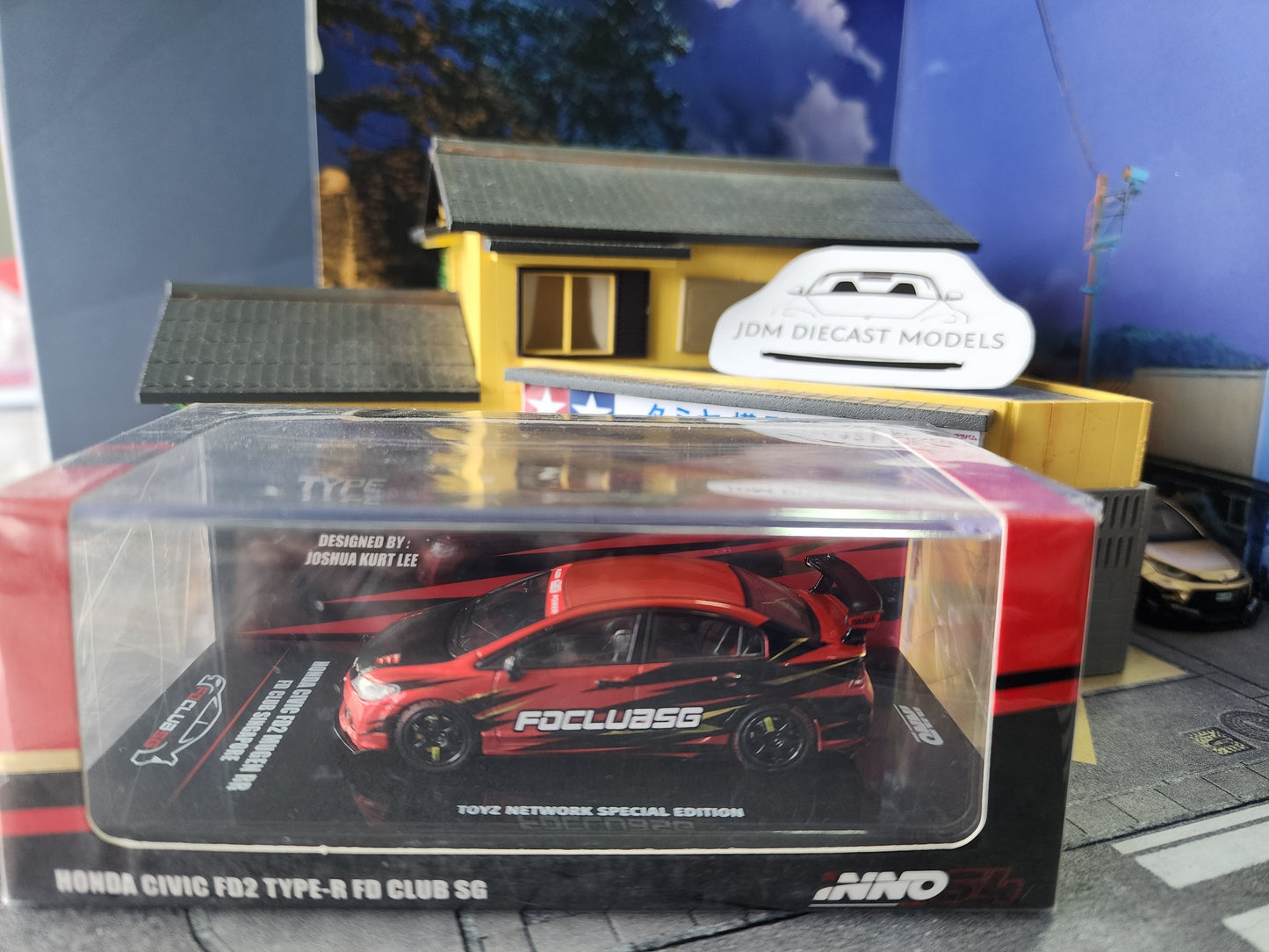 Inno64 Honda Civic FD2 Mugen RR FD CLUB Singapore TN Special Event Edition