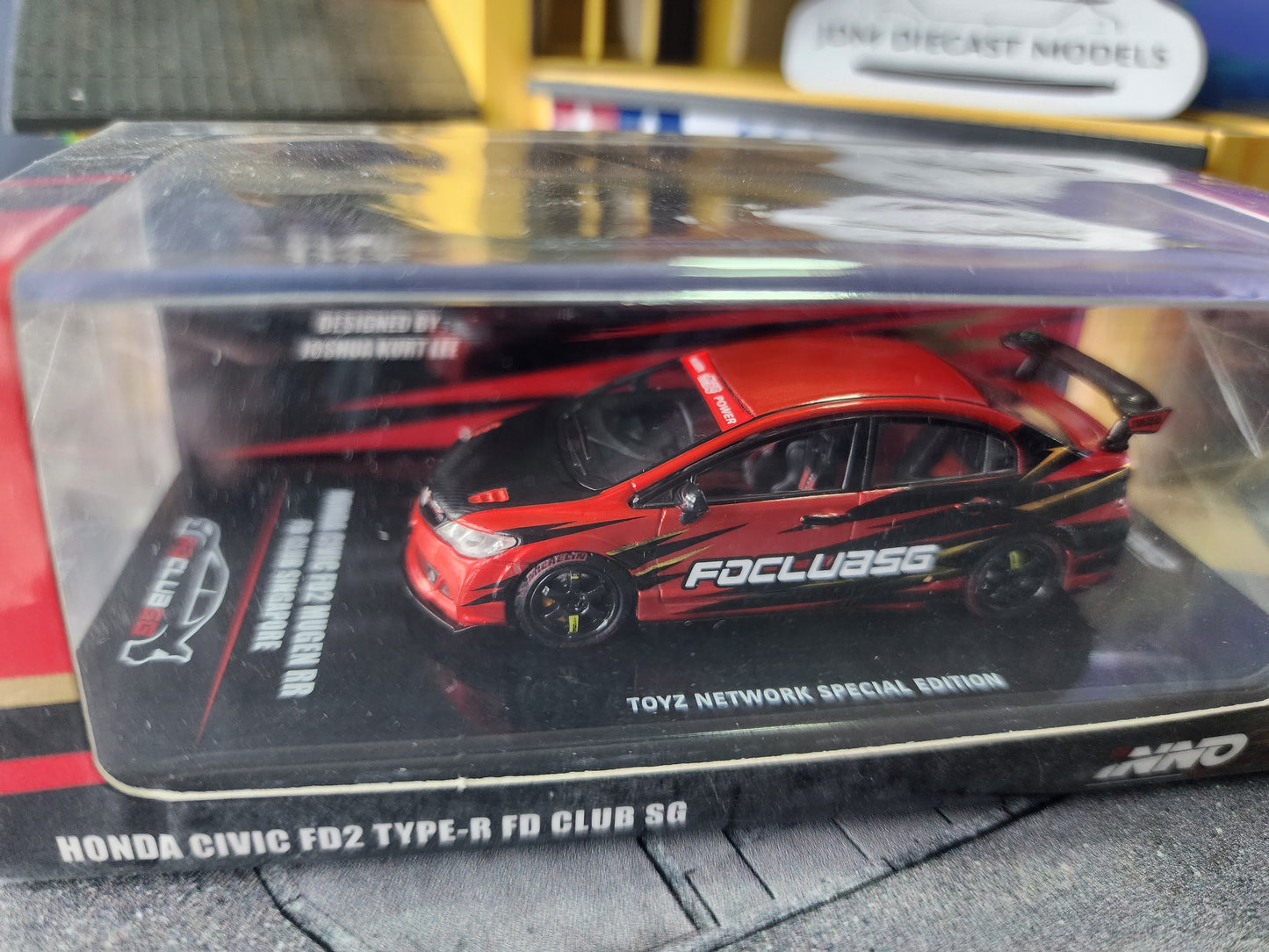 Inno64 Honda Civic FD2 Mugen RR FD CLUB Singapore TN Special Event Edition