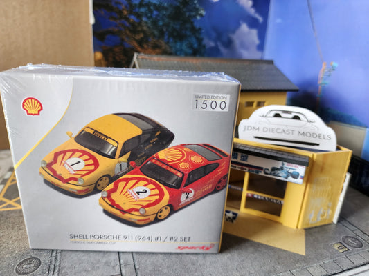 Sparky 1/64 Porsche 911 (964) CUP COMBO SHELL PIRELLI NO.1 KAUFMANN AND SHELL TROPHY