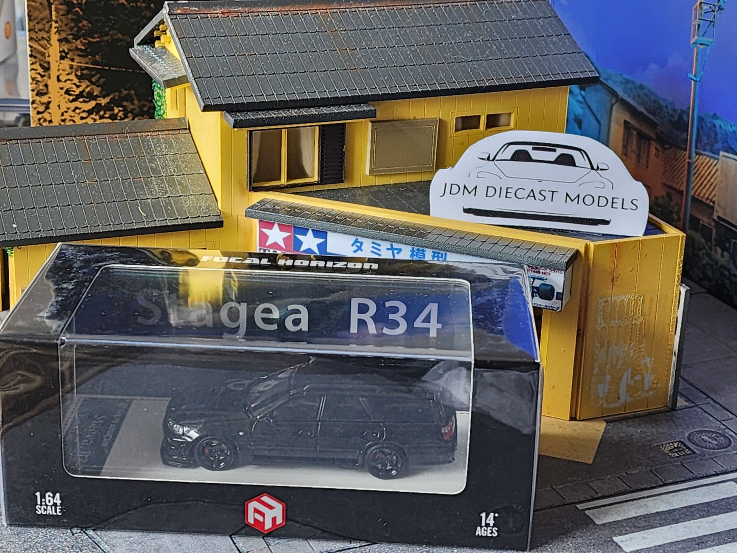 Focal Horizon Nissan Stagea R34 Open Bonnet Engine Detail