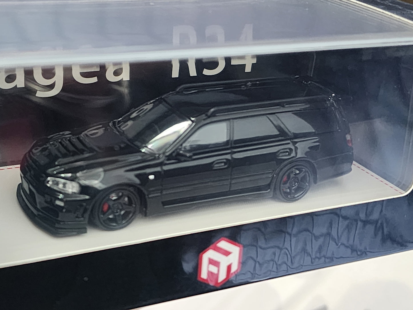 Focal Horizon Nissan Stagea R34 Open Bonnet Engine Detail