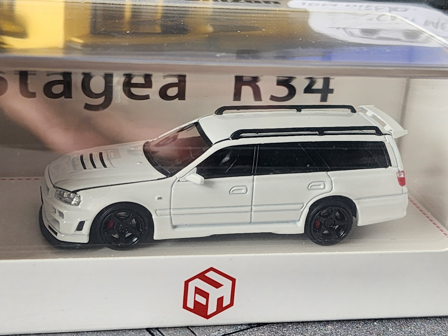 Focal Horizon Nissan Stagea R34 Open Bonnet Engine Detail