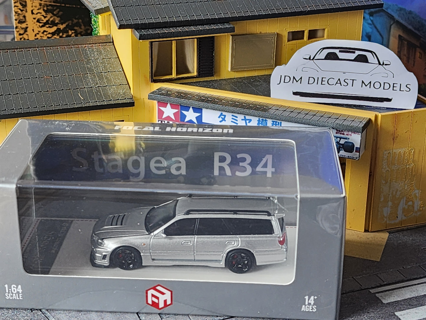 Focal Horizon Nissan Stagea R34 Open Bonnet Engine Detail