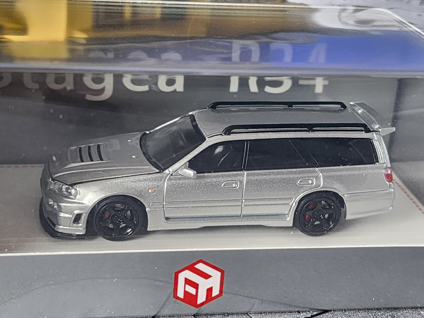 Focal Horizon Nissan Stagea R34 Open Bonnet Engine Detail