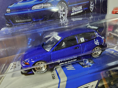 PopRace * Enigma Honda Civic Pandem EG6 Blue PRE001