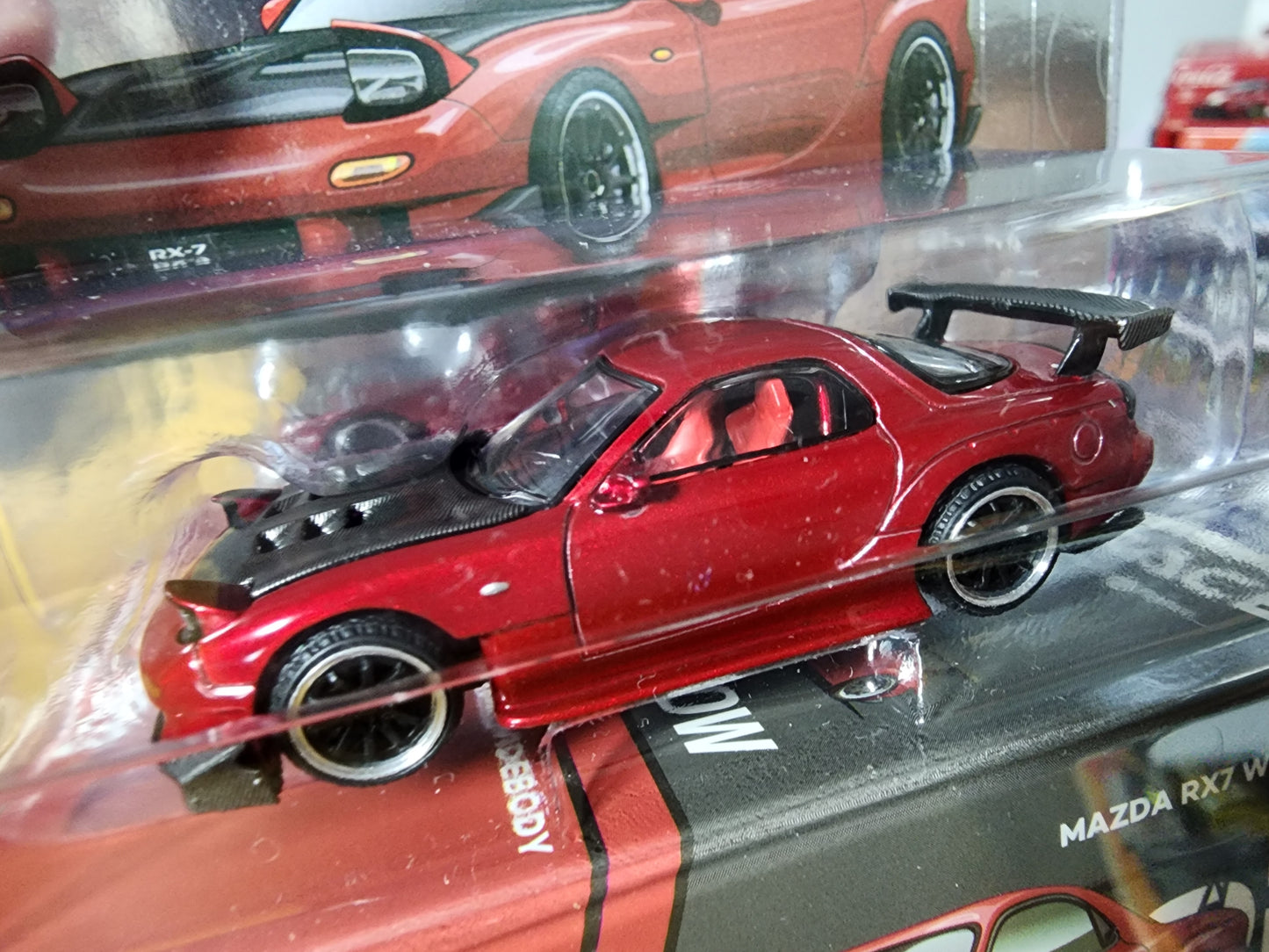 PopRace * Enigma Mazda RX-7 Widebody Metallic Red PRE003