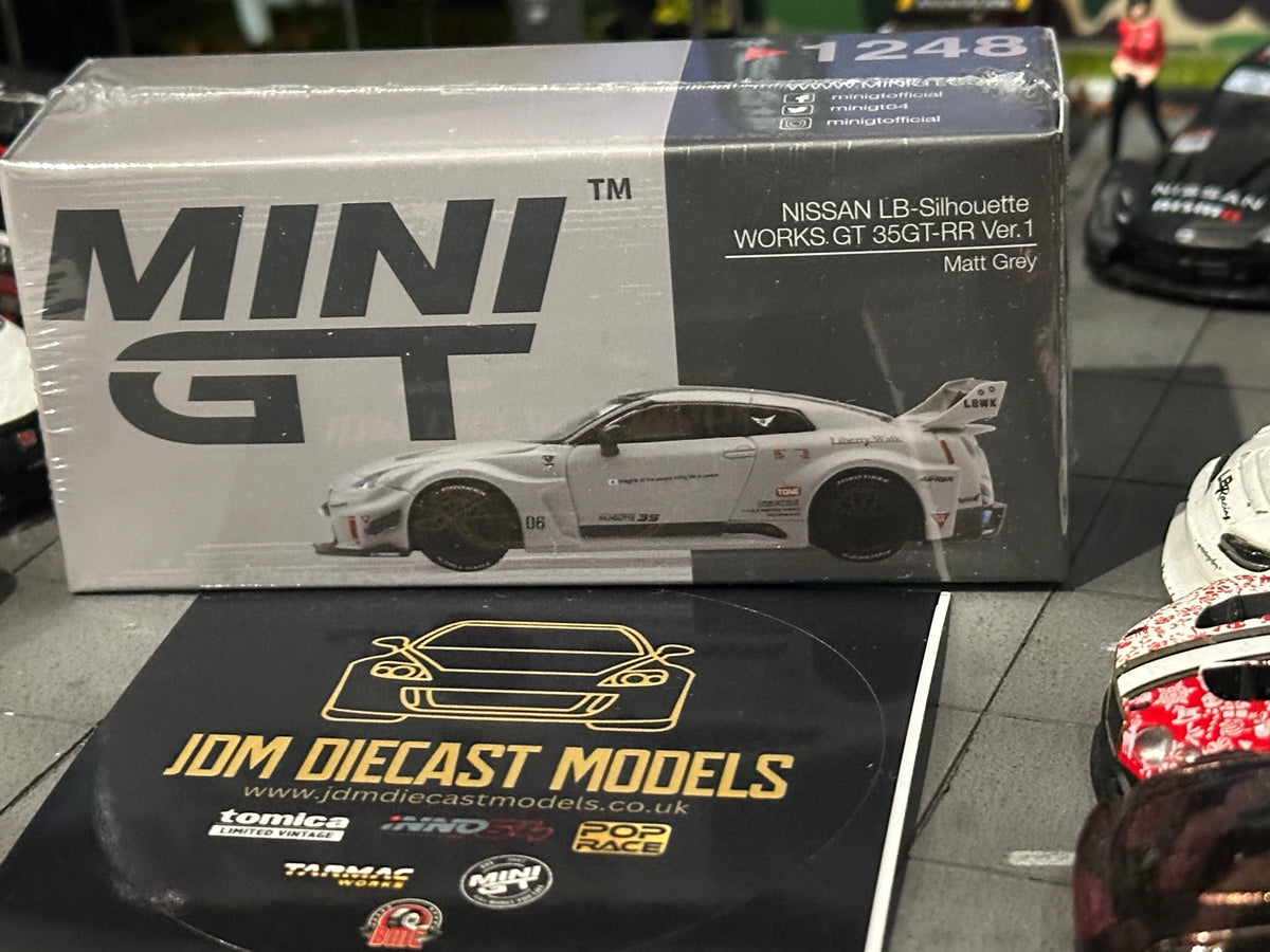 Mini GT NISSAN LB-Silhouette WORKS GT 35GT-RR Ver.1 Matt Grey MGT01248