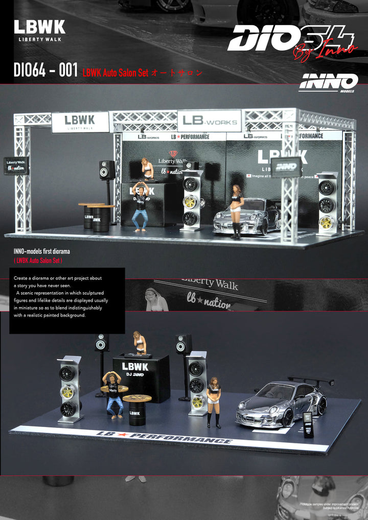 Dio64 LBWK 997 Silver Chrome Auto Salon Diorama DIO64-001 2021