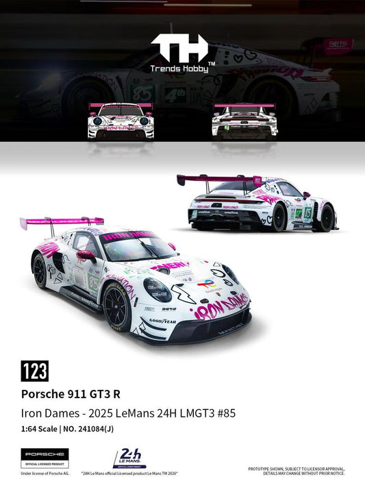 Trends Hobby Porsche 911 GT3 R LeMans 24H LMGT3 2025 Iron Dames #85 241084J