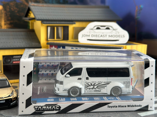 Tarmac Toyota Hiace Widebody White T64-038-WH JDM Very Rare